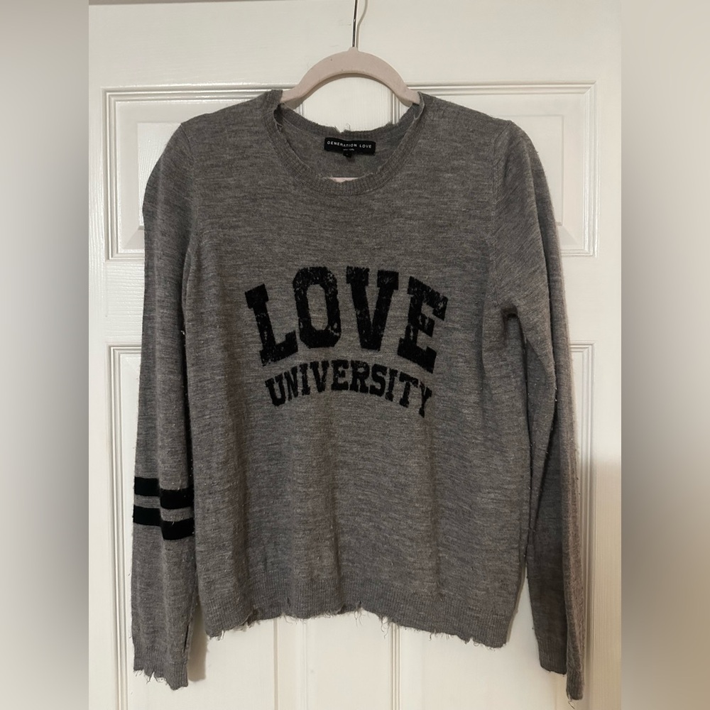 Generation Love Heather Gray Sweater